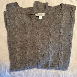 Garnet Hill Cashmere Cable Sweater